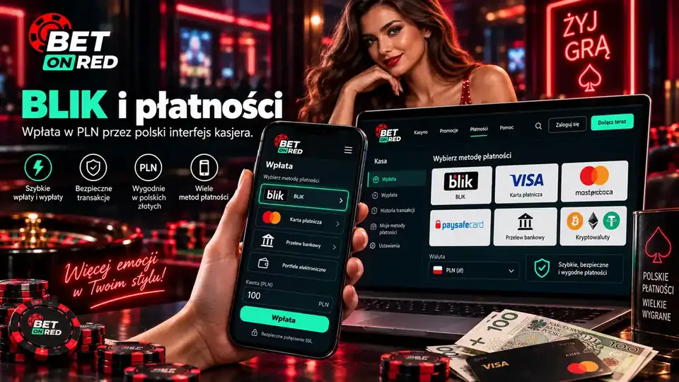 BetOnRed — Metody płatności BetOnRed