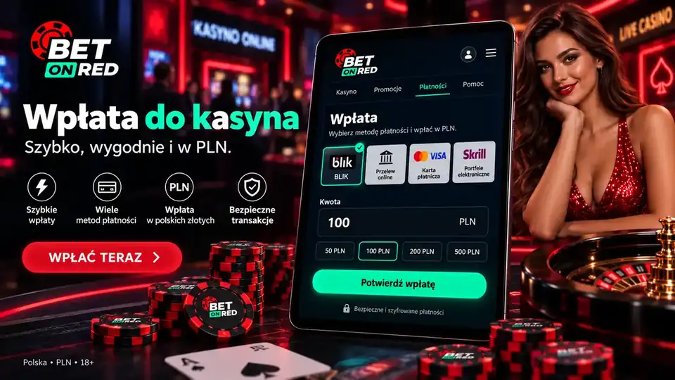 BetOnRed — Jak wybrać najlepszą metodę wpłaty w PLN?
